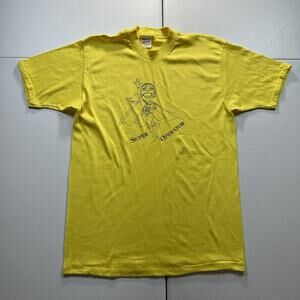 Vintage Super Operator T-Shirt Men’s Large Yellow Work‎ EMS Dispatch Police 70s